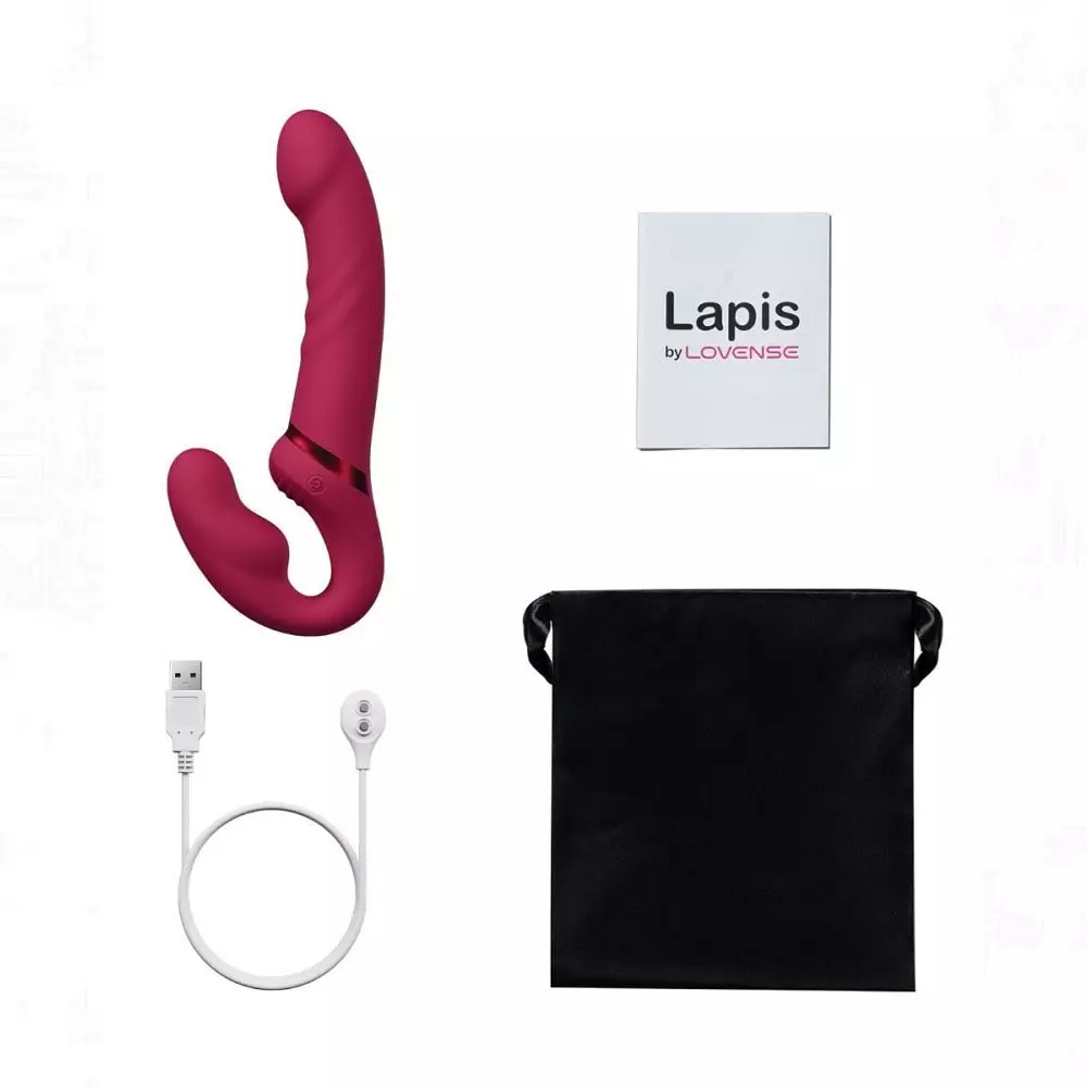 Lovense Lapis App-Controlled Vibrating Strapless Strap-On Dildo